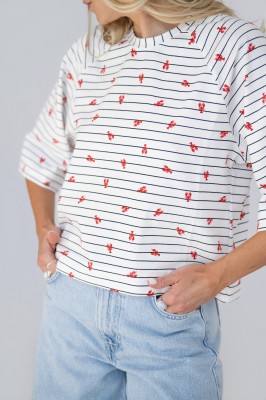 T-SHIRT EVIVA L'ARTE RED